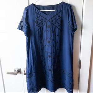 Madewell Women’s Blue Black Printed Dress Size 4/6